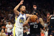 杰伦格林36+6库里17分布克20分 勇士负太阳无缘季后赛
